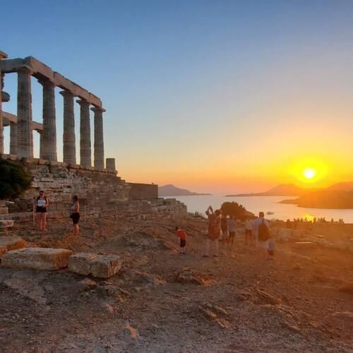 778 - Tour en bus et visite du Cap Sounion à Athènes