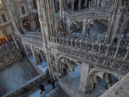 entree-Coupe-file-a-la cathedrale-duomo-de-milan