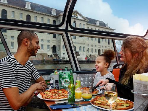 Amsterdam : croisière sur les canaux avec pizza